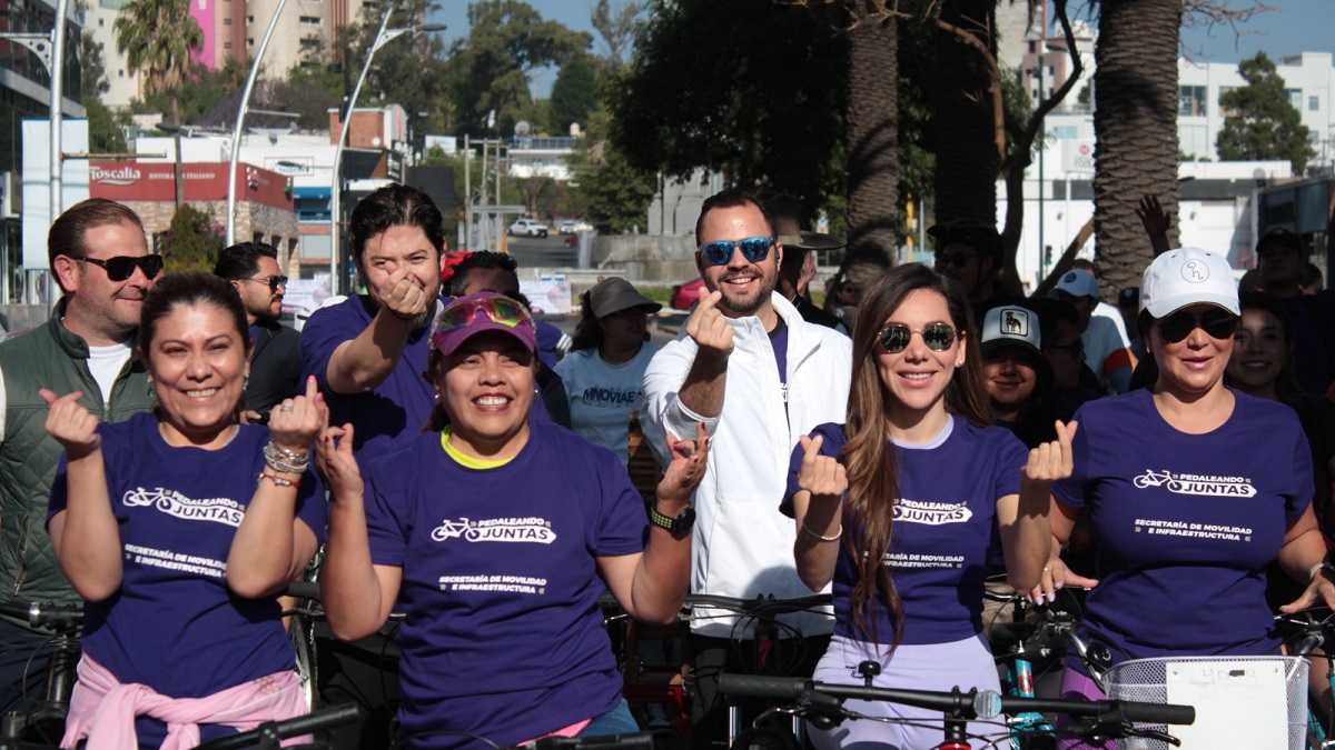 Realiza Gobierno de la Ciudad Rodada Pedaleando Juntas