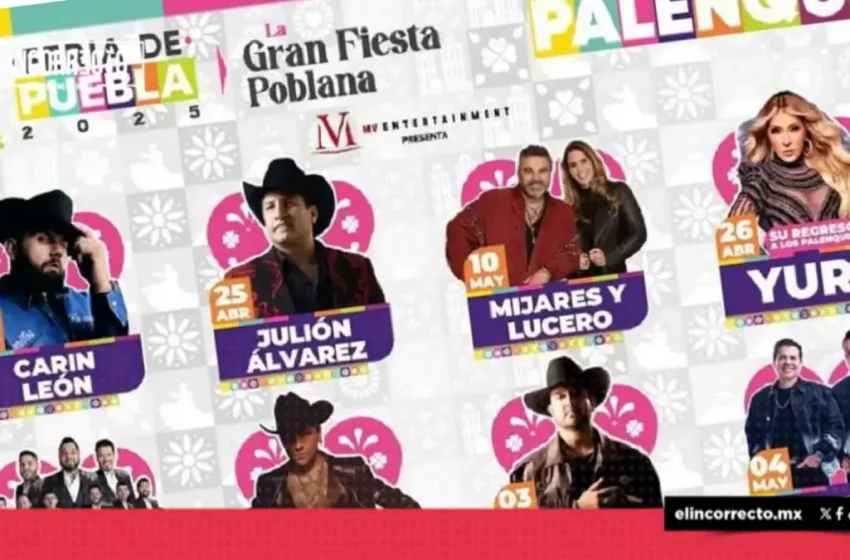  Palenque de Puebla 2025: Cartel completo y precio de los boletos 