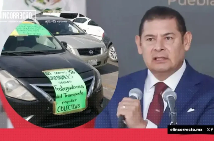  Gobernador Armenta advierte: transporte pirata en Puebla estaría vinculado a delitos