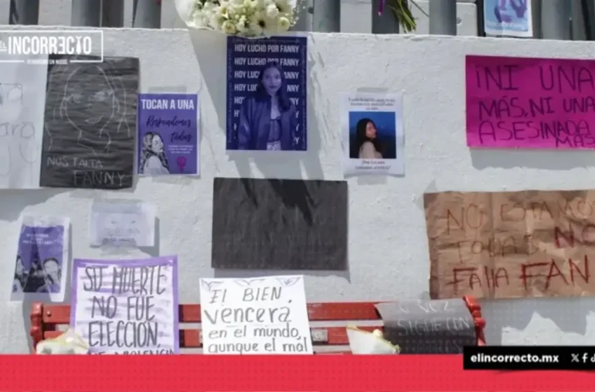  Amigas de Fanny, asesinada en Xicotepec piden justicia afuera de la FGE