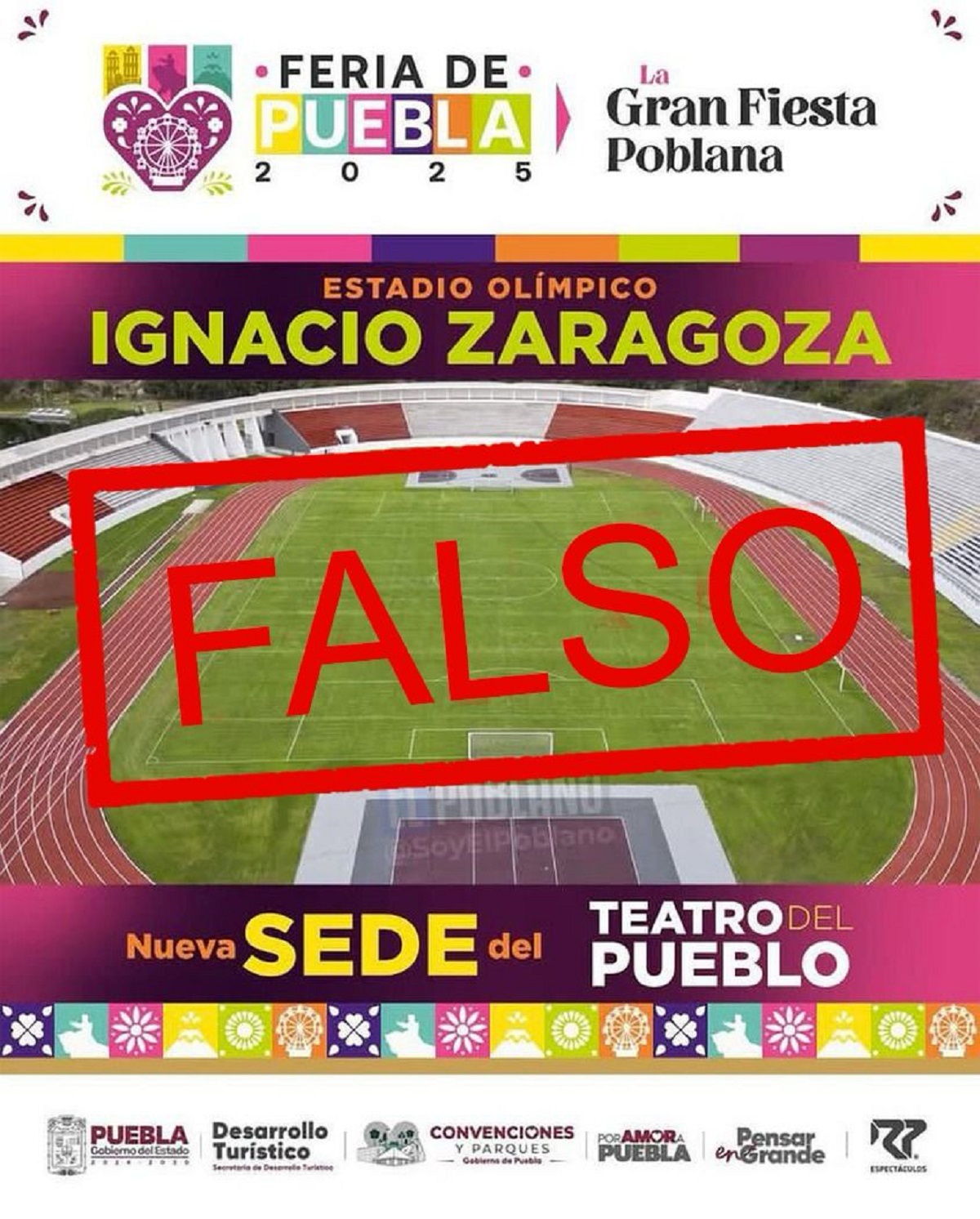 Gobierno de Puebla desmiente cambio del Teatro del Pueblo al Estadio Zaragoza
