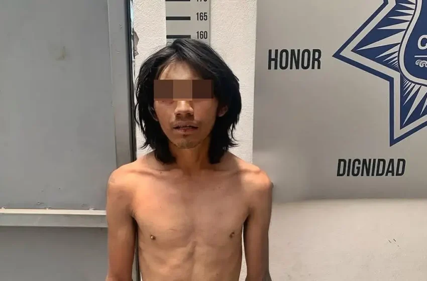  Amarran y desnudan a un delincuente en Misiones de San Francisco