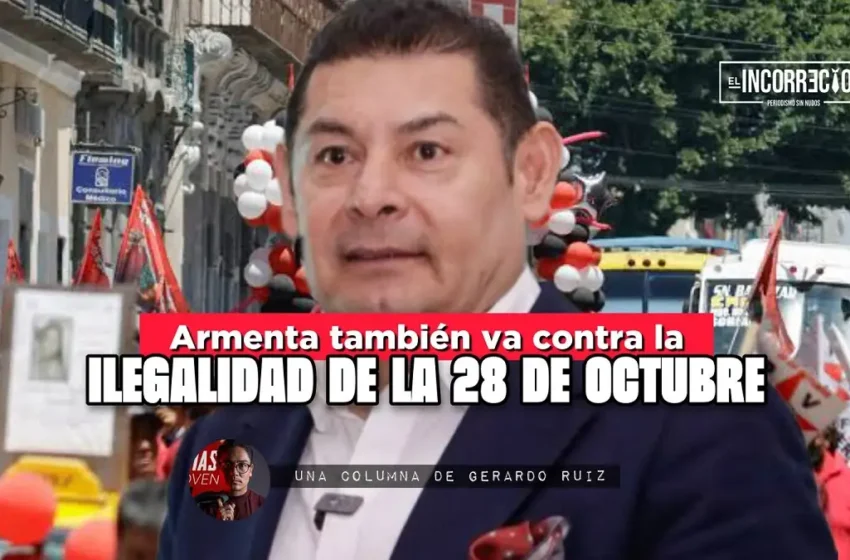  Armenta también va contra la ilegalidad de la 28 de Octubre