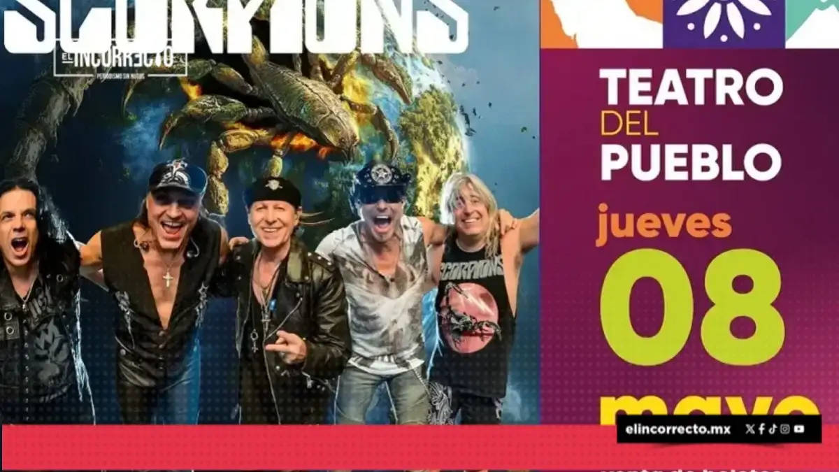 Concierto de Scorpions en la Feria de Puebla se mantiene