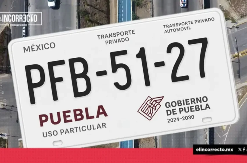  Descarta Gobierno de Puebla reemplacamiento a autos particulares
