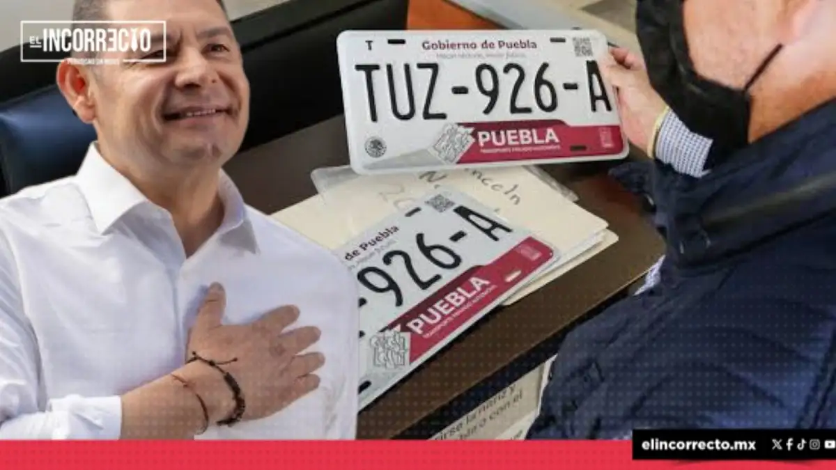 Gobierno de Puebla comprará hasta 1.3 millones de placas para vehículos particulares y motocicletas