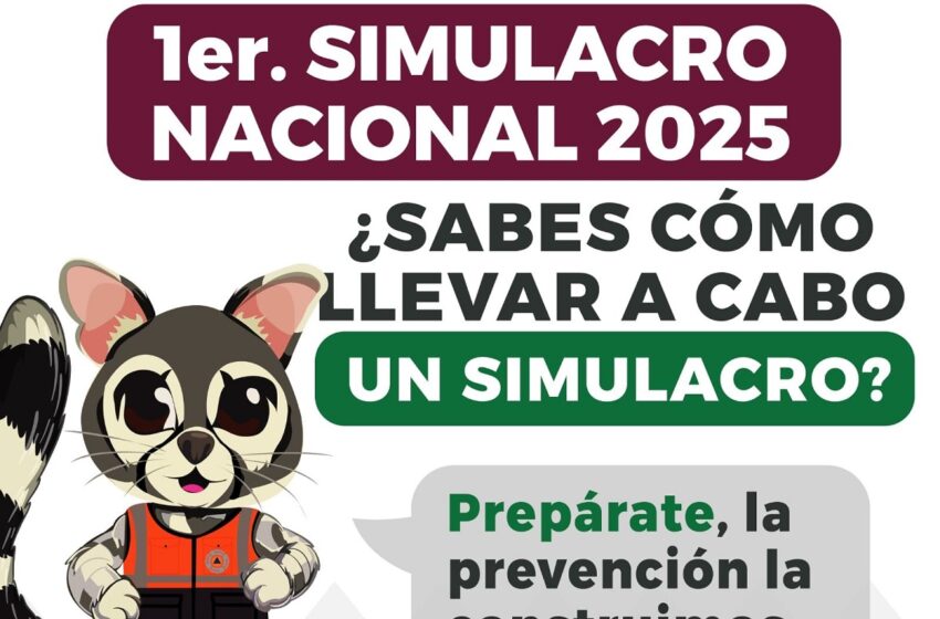  Gobierno de la Ciudad listo para participar en el 1er. Simulacro Nacional 2025