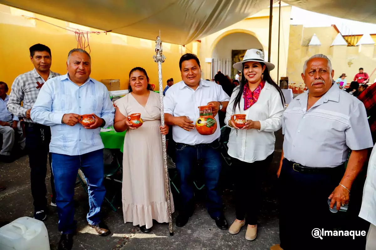 Tonantzin Fernández fortalece la identidad de San Pedro Cholula en la Tlahuanca 2025
