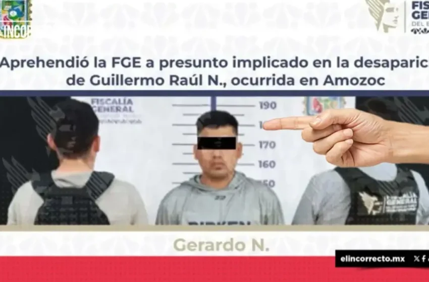  Detienen al segundo implicado en la desaparición de Raúl en Amozoc