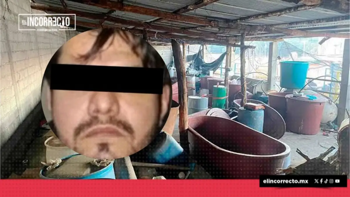 Capturan en CDMX a “El Gangoso”, líder de célula de Los Mayos; operaba con narcolaboratorios en Puebla