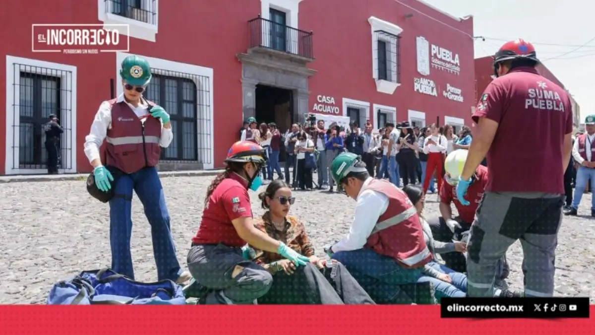 Más de un millón de poblanos participaron en el Simulacro Nacional 2025