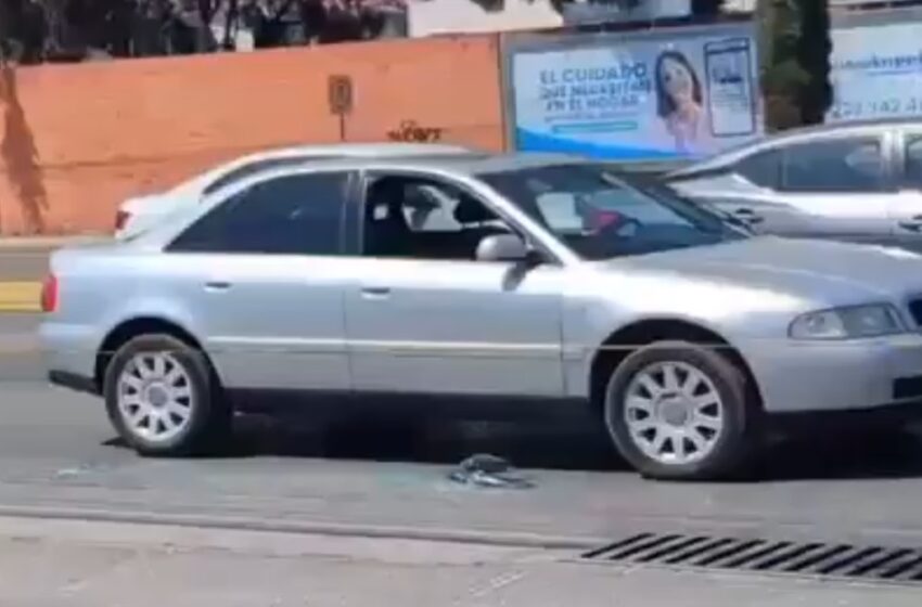  Violento asalto en Zavaleta: Balean a cuentahabiente y le roban $600 mil al salir del banco