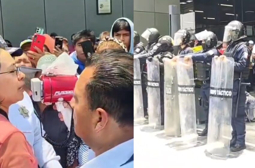  Caos en el SAT de Angelópolis: campesinos exigen devoluciones… ¡con machetes en mano!