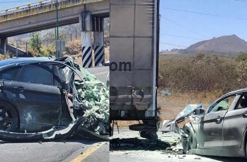  Velocidad mortal: BMW se estrella contra tráiler y deja dos muertos en Chignahuapan