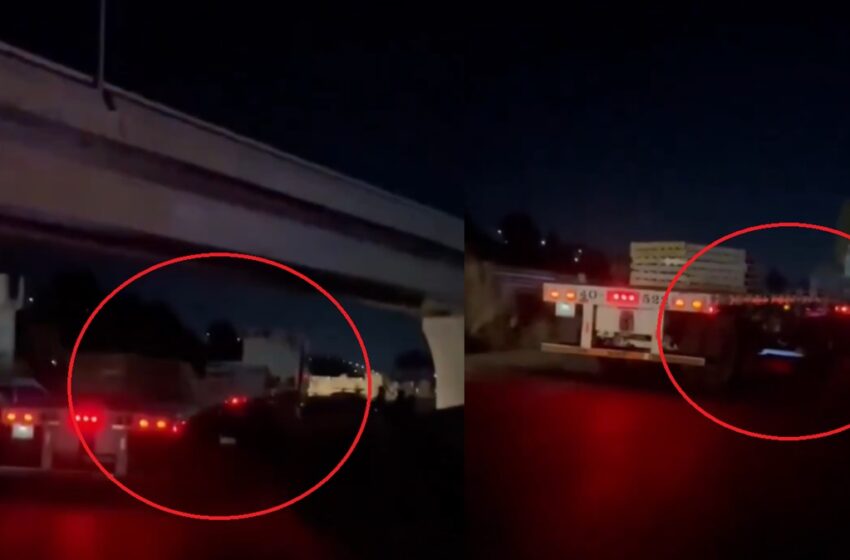  Impresionante accidente en Puebla: tráiler arrastra varios autos mal estacionados frente al Estadio Cuauhtémoc