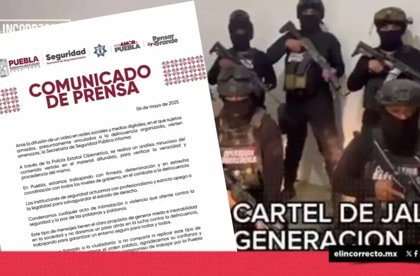  Analiza SSP Puebla video con amenazas difundido en redes; estaría dirigido al titular de la dependencia