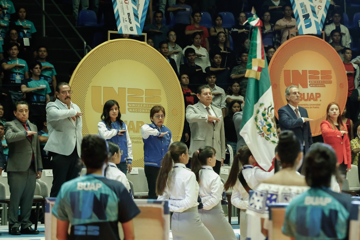 Arranca la Universiada Nacional 2025 en Puebla Ovacionan a Armenta y Lilia Cedillo  