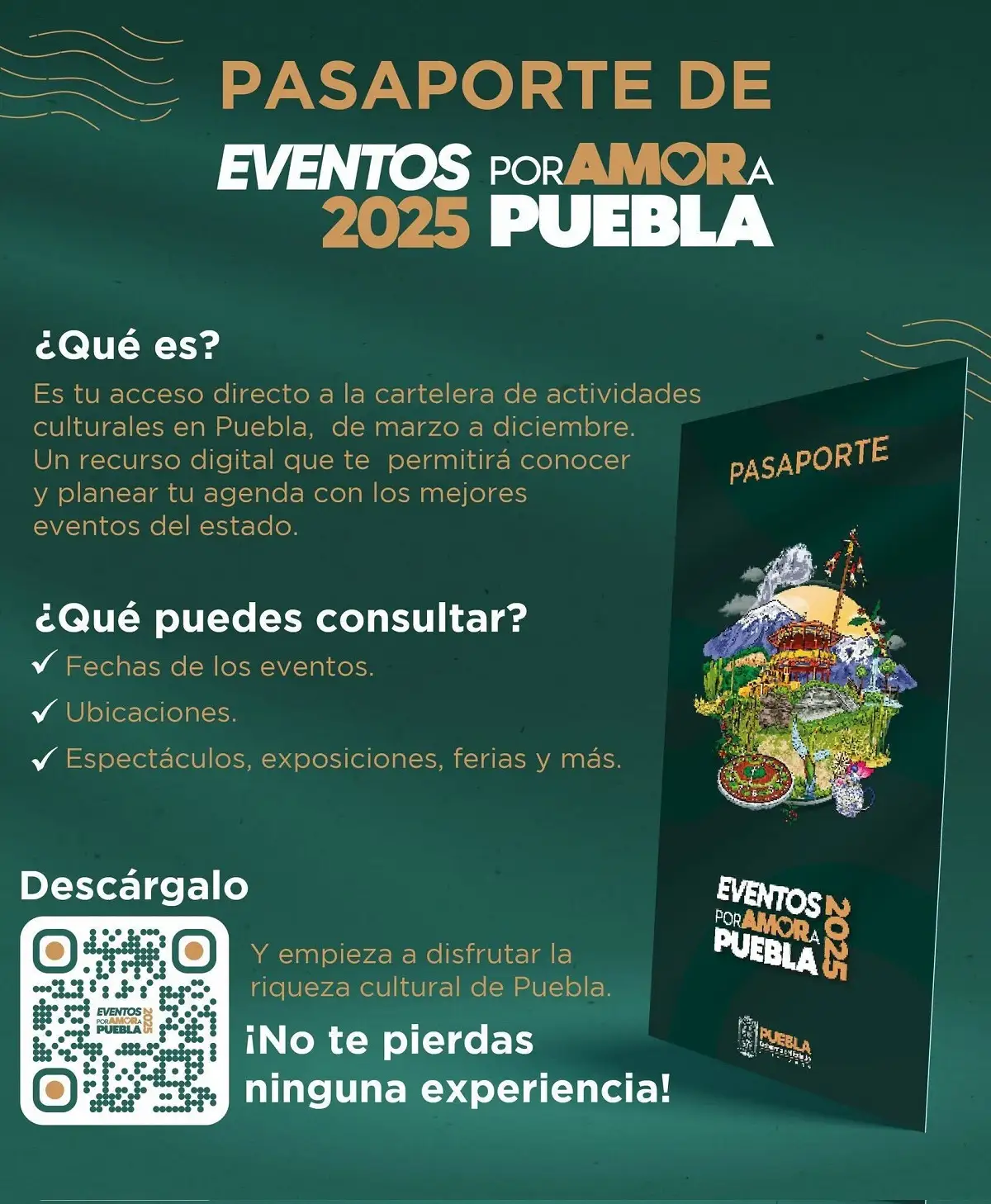 Cómo descargar el pasaporte turístico Eventos por Amor a Puebla 2025