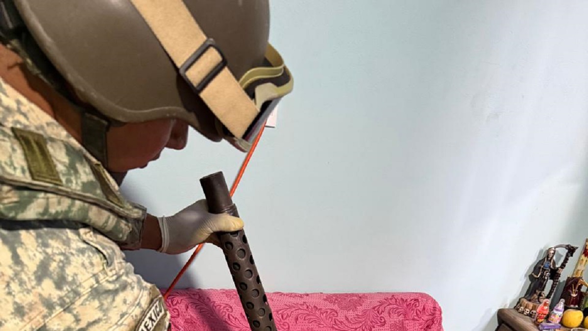 Fiscalía General del Estado y Secretaría de Seguridad Pública del Estado realizan aseguramiento de armamento de alto poder en casa de seguridad de grupo delictivo