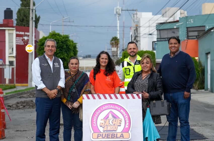 Fortalece Pepe Chedraui Campaña de Bacheo en la colonia Valle Dorado