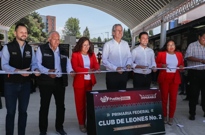  Inaugura Pepe Chedraui techado escolar en la Primaria Club de Leones