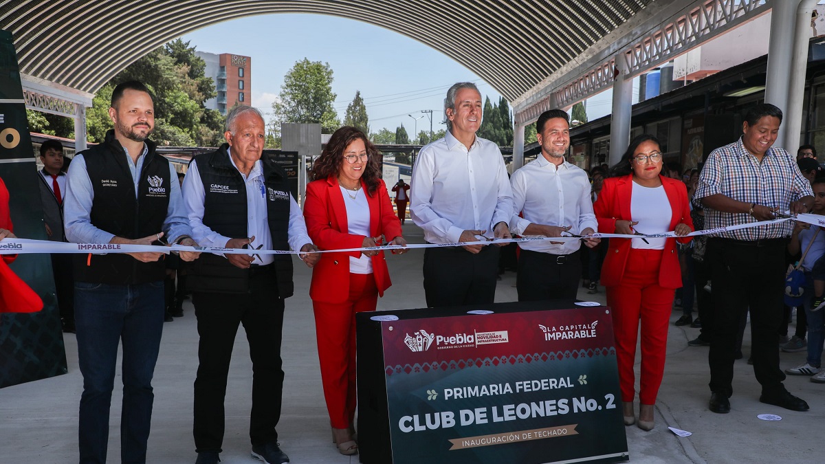Inaugura Pepe Chedraui techado escolar en la Primaria Club de Leones
