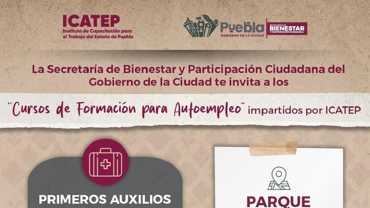 Invita Gobierno de la Ciudad a inscribirse en cursos gratuitos de capacitación para el autoempleo