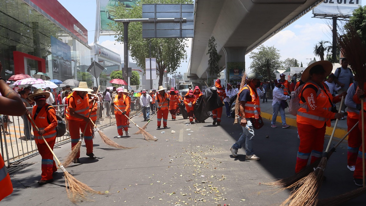 Participó OOSL en el Desfile del 5 de Mayo con operativo especial de limpieza