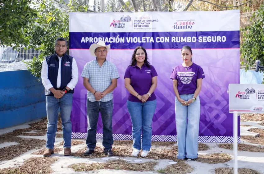  Promueve Lupita Cuautle más espacios públicos para todos en Cholula