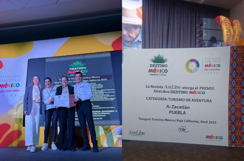  Revista española otorga premio a Zacatlán como mejor Destino de Aventura en México