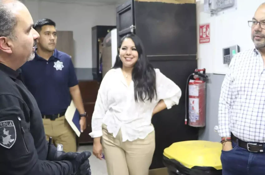  Tonantzin Fernández y autoridades estatales supervisan el Centro Regional Penitenciario de San Pedro Cholula