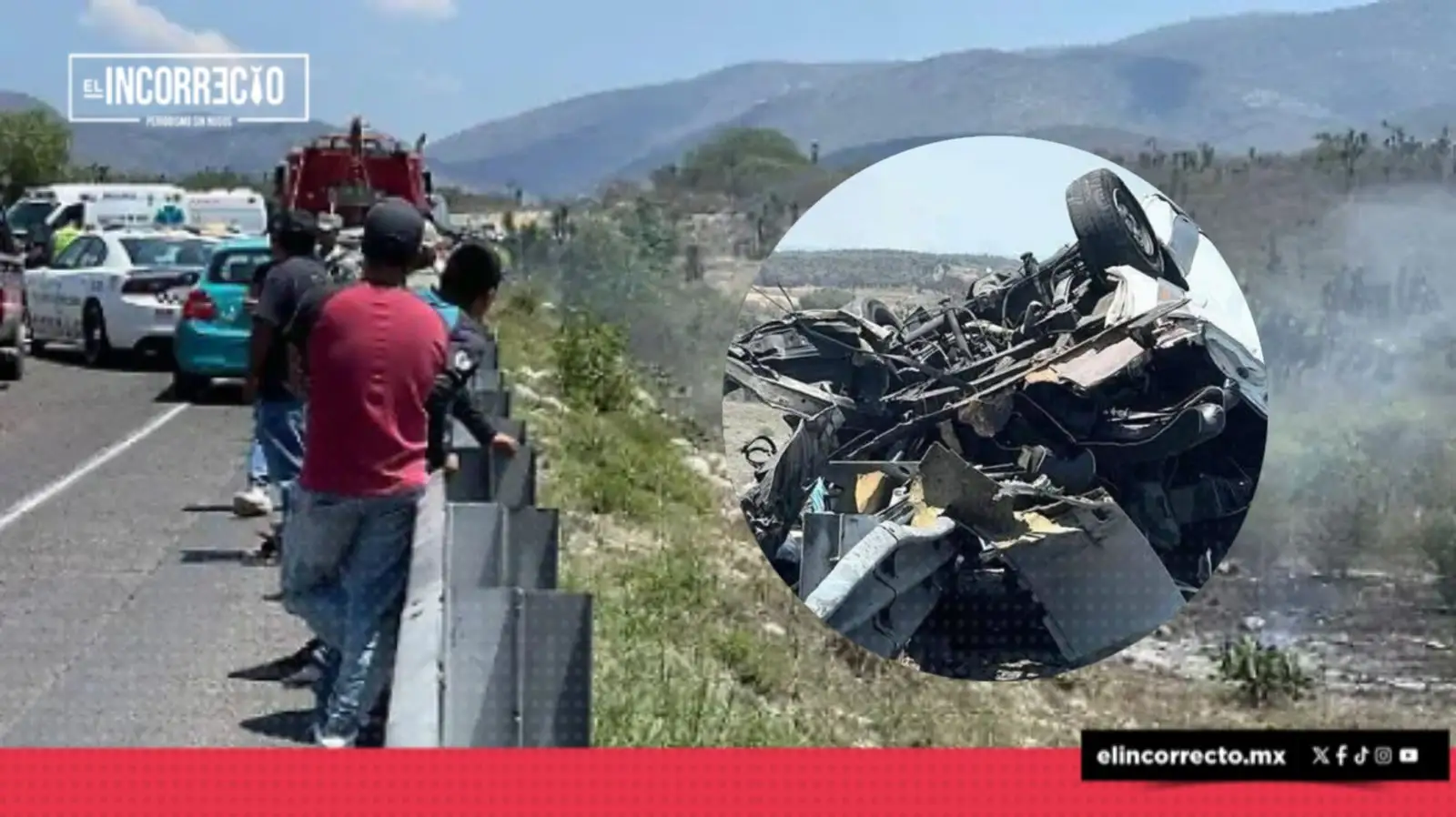 Nueve maestros y el hijo de un coordinador del SNTE murieron en el accidente de Cuacnopalan-Oaxaca