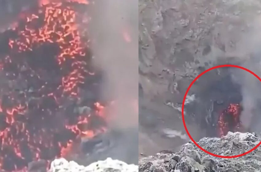  VIDEO: Grupo arriesga su vida y graba desde el cráter del Popocatépetl