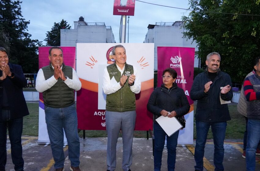 Beneficia Puebla Brilla a más de 10 mil vecinas y vecinos de Loma Bella