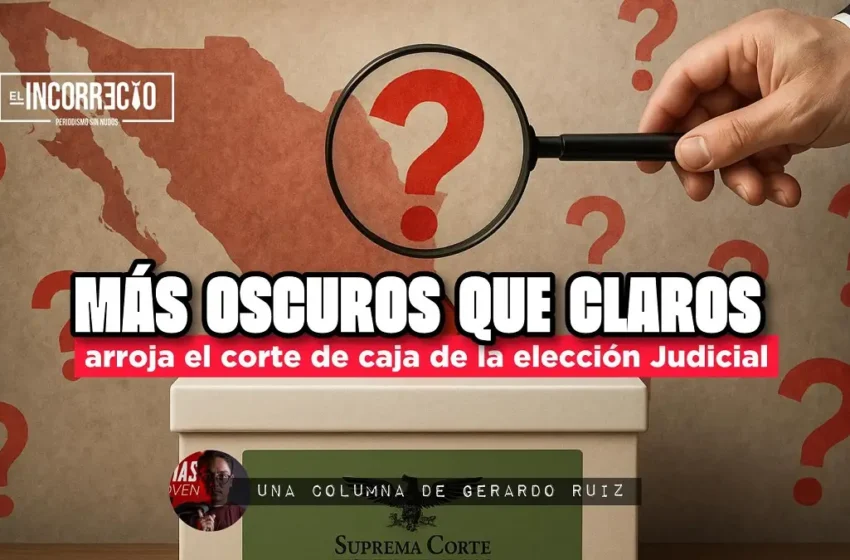  Más oscuros que claros arroja el corte de caja de la primera elección judicial