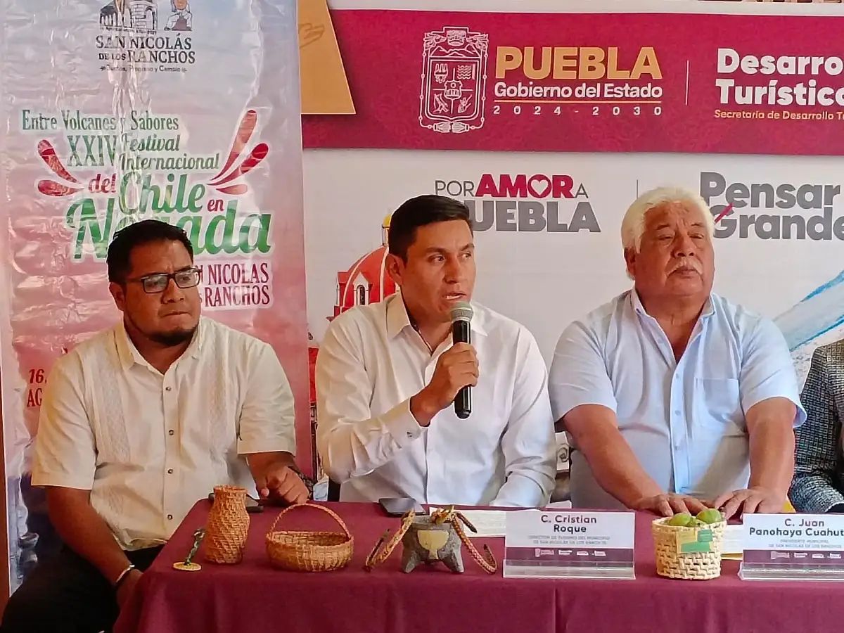 Presentan el XXIV Festival Internacional del Chile en Nogada en San Nicolás de los Ranchos