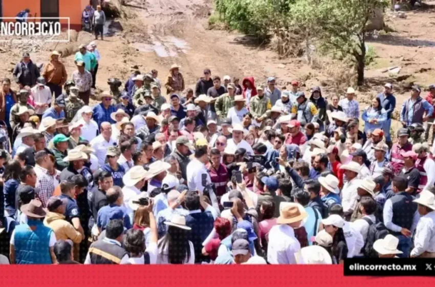  Armenta recorre Ajolotla tras tromba: 35 viviendas dañadas y 136 personas afectadas