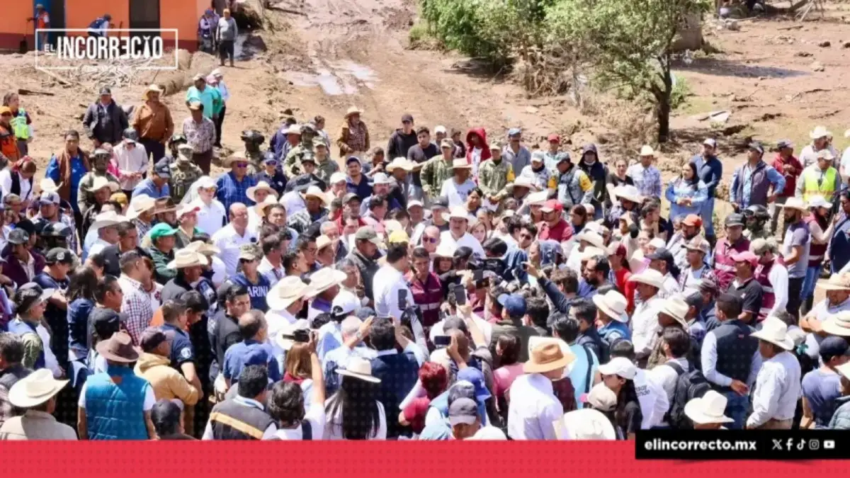 Armenta recorre Ajolotla tras tromba: 35 viviendas dañadas y 136 personas afectadas