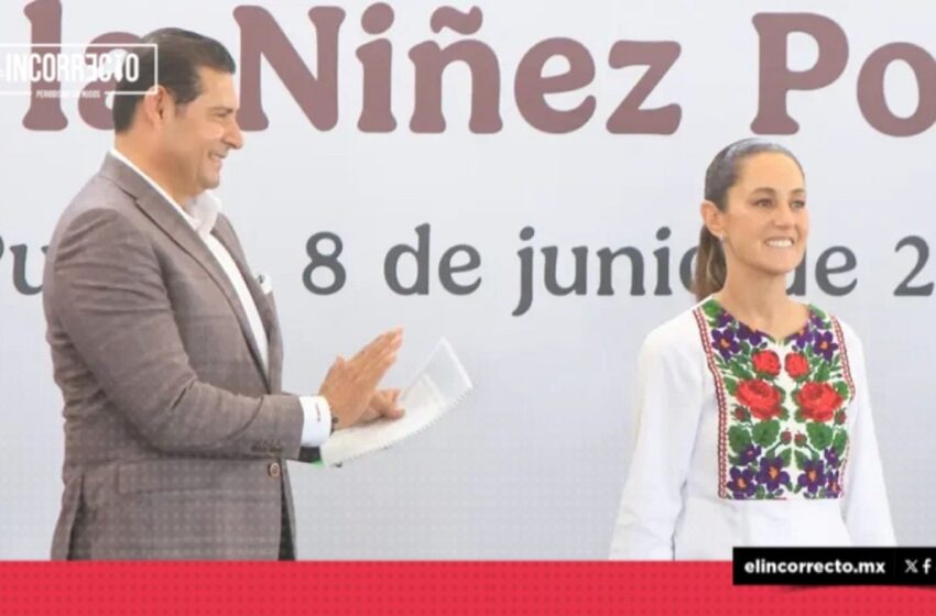 En cuarta visita a Puebla, Sheinbaum elogia a Armenta: “lo queremos y respetamos mucho”
