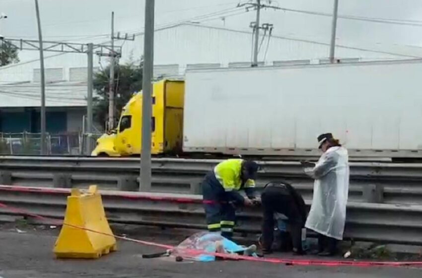  Muere motocilista sobre la autopista México-Puebla