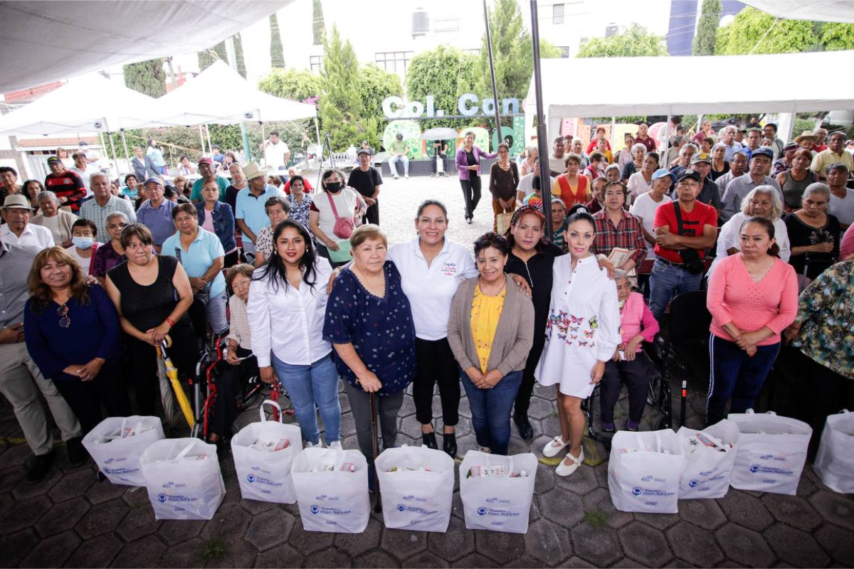 Con gran éxito concluye segunda entrega de apoyos alimentarios en San Andrés Cholula