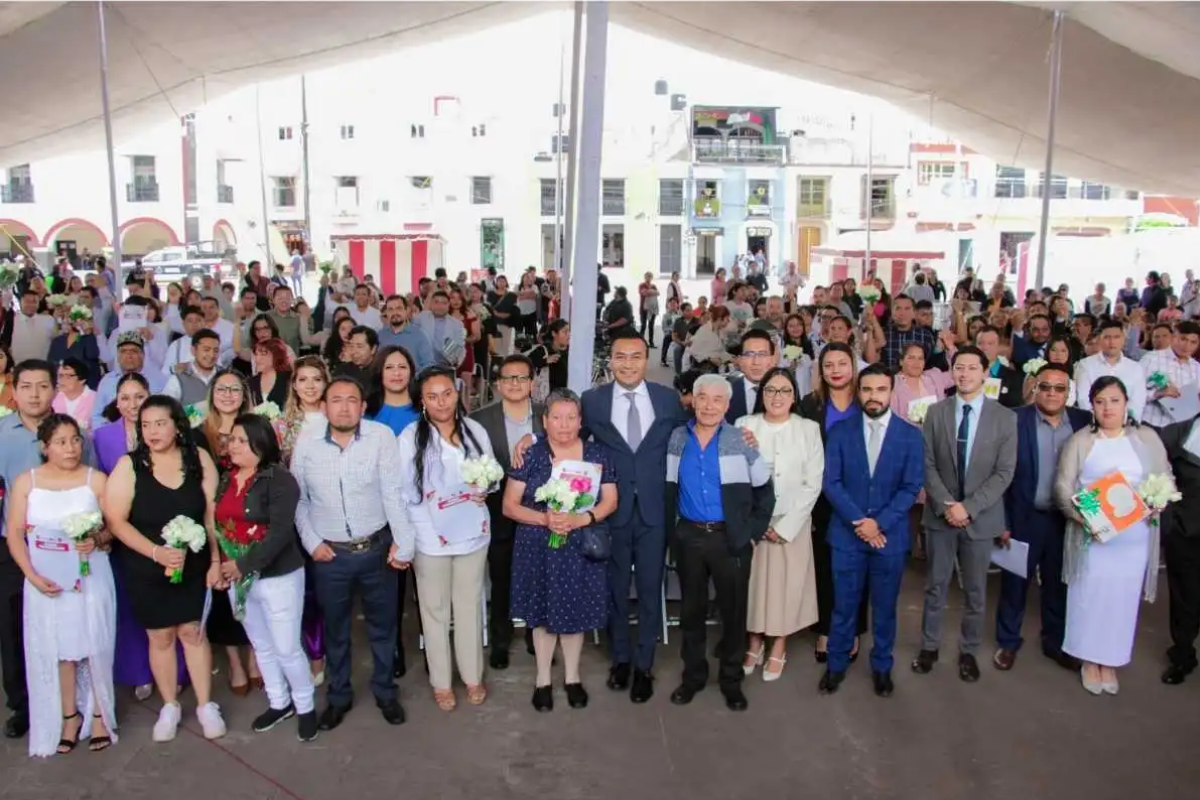 “Sí, acepta con orgullo”: Celebra Huejotzingo la primera boda comunitaria de la administración