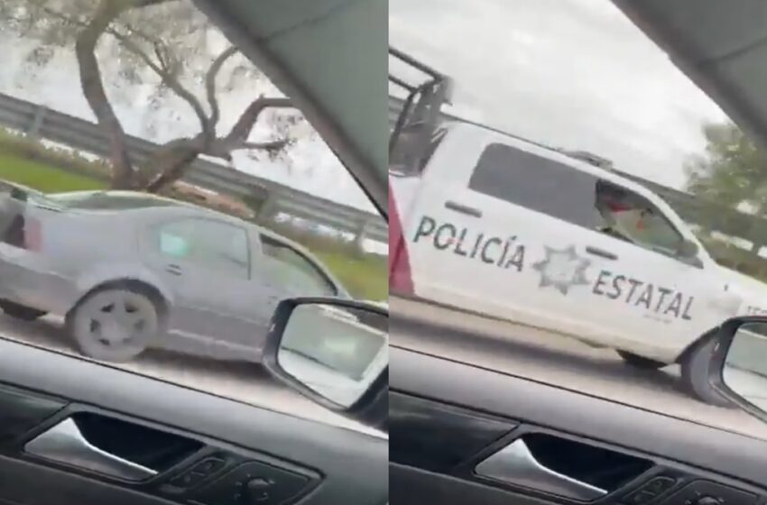  ¡Otra vez Periférico! Balacera y caos vial cerca de la Recta a Cholula