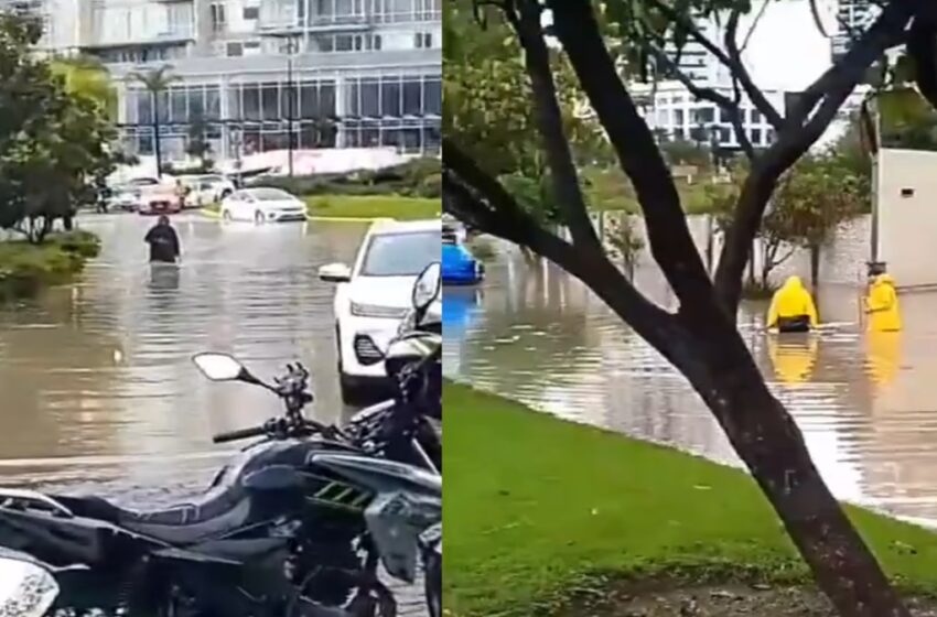  ¡Caos en Lomas! Tormenta inunda accesos y deja a conductores atrapados por horas