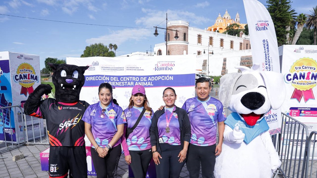 Celebra San Andrés Cholula su Primera Carrera Canina