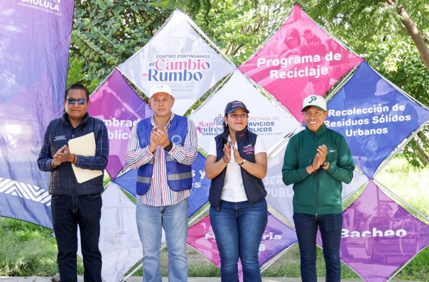  Continúa Lupita Cuautle trabajo comunitario para mejorar espacios públicos
