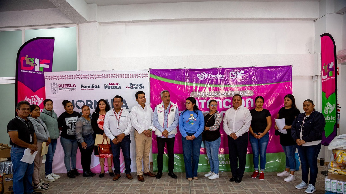 Entrega DIF Puebla Capital insumos alimentarios del programa “Desayunos Calientes”