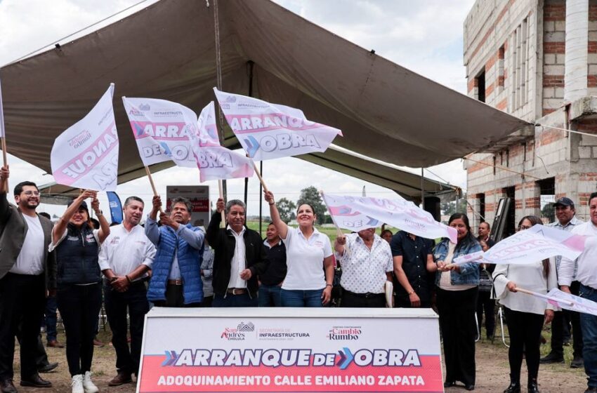  Inicia Lupita Cuautle obra ahora en San Luis Tehuiloyocan