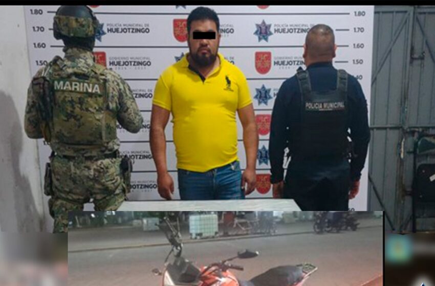  SSC de Huejotzingo recupera cuatro motocicletas robadas; hay dos detenidos
