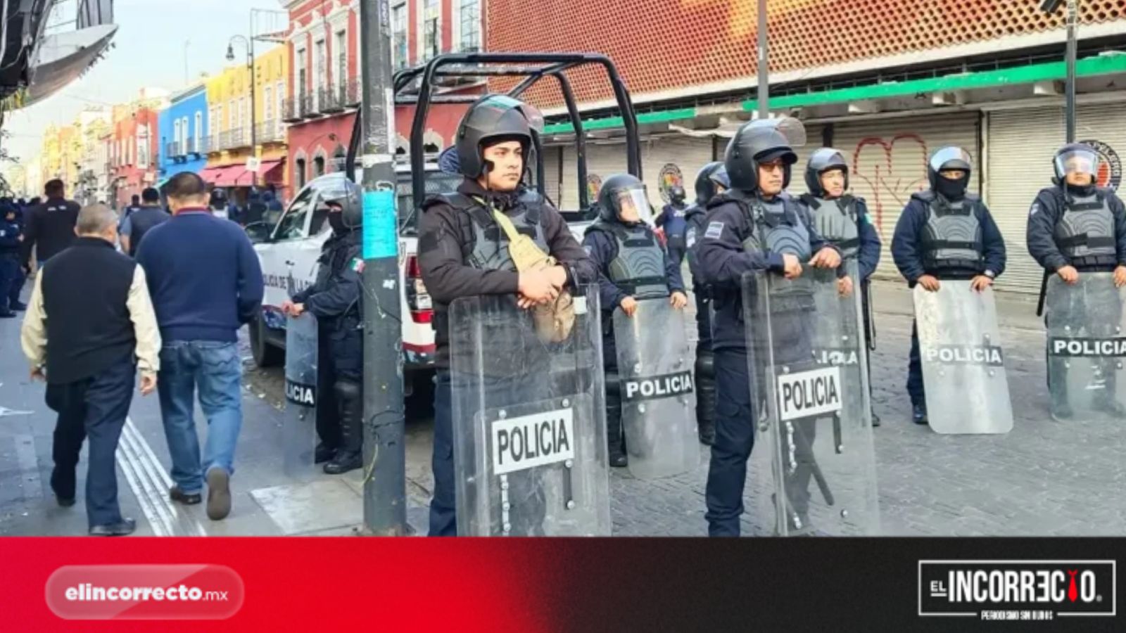 Operativo contra ambulantes en el Centro de Puebla será permanente hasta fin de año: SSP